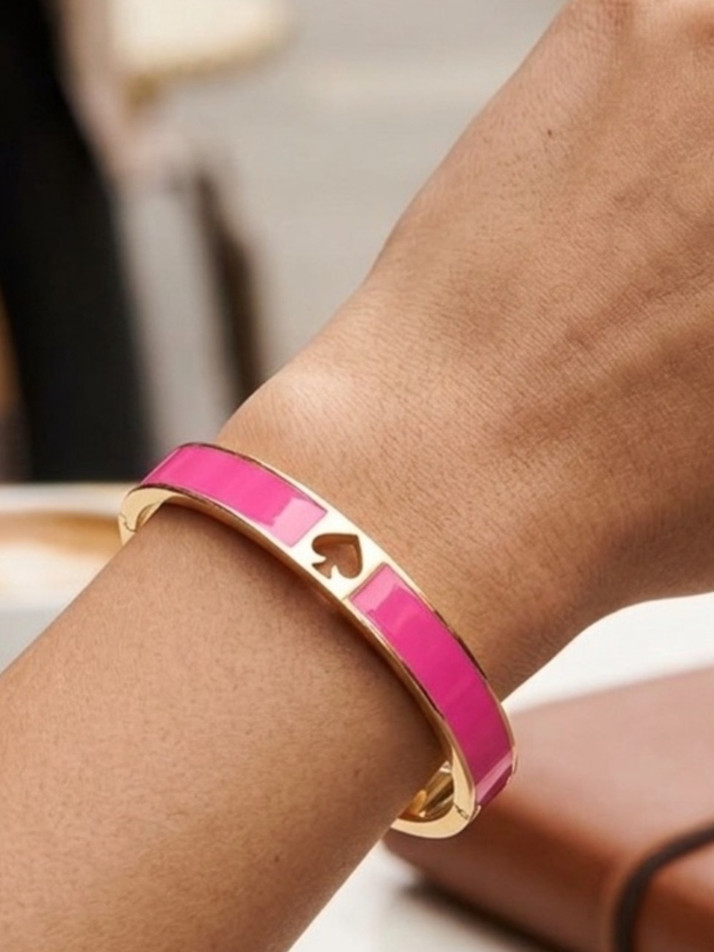KATE SPADE HEART HOLE PUNCH BRACELET